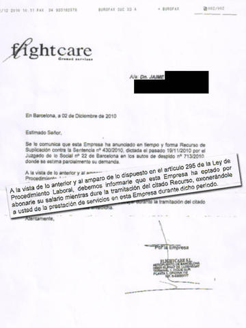 Flightcare S.L. pagará su sueldo a un trabajador para que acuda a trabajar - Confederación Nacional del